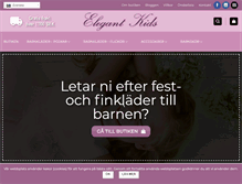 Tablet Screenshot of elegantkids.se